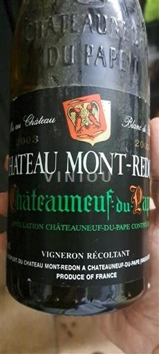Rhônevallei Châteauneuf-du-Pape Château Mont-Redon 2003