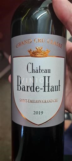 Bordeaux Saint-Émilion Grand Cru Château Barde-Haut 2019