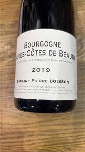 Bourgogne Hautes Côtes de Beaune Domaine Pierre Boisson 2019