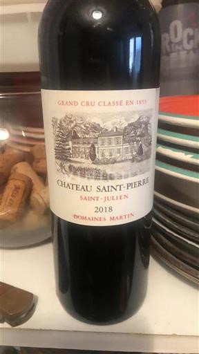 Bordeaux Saint-Julien Grand Cru Château Saint-Pierre 2018