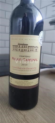 Bordeaux Saint-Émilion Grand Cru Château Palais Cardinal 2010