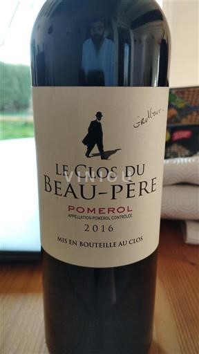 Bordeaux Pomerol Le Clos du Beau-Père 2016