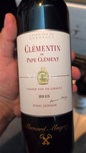 Bordeaux Pessac-Léognan Château Pape Clément Clémentin de Pape Clément 2015