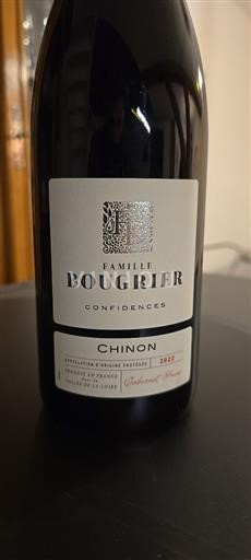 Valle del Loira Chinon Famille Bougrier Confidences 2022