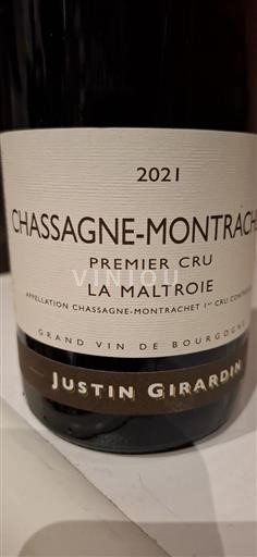 Borgogna Chassagne-Montrachet Premier Cru Domaine Justin Girardin 2021