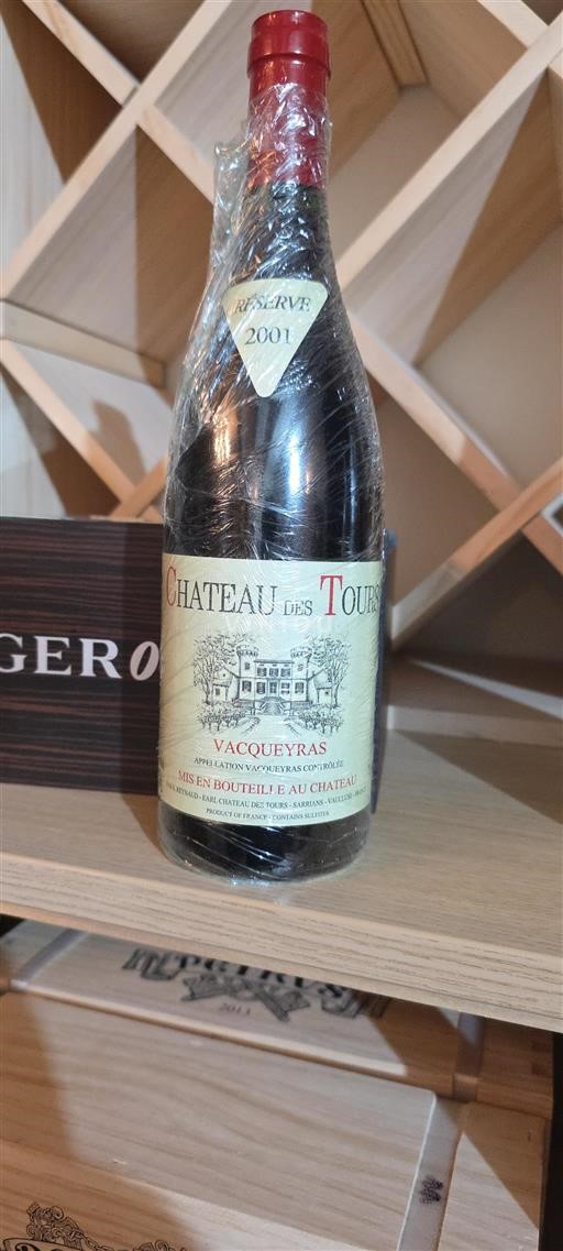 Rhônedalen Vacqueyras Chateau des Tours 2001