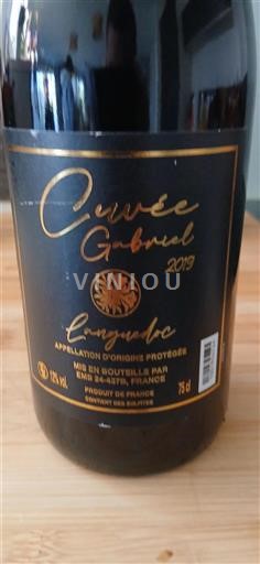 Vin Rouge sec Cuvee Gabriel 2019 France Languedoc AOC