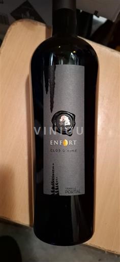 Vin Rouge sec Enfort clos d aime Famille Portal 2019 France Languedoc Minervois AOC
