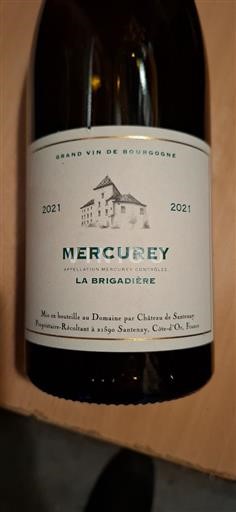Burgundi Mercurey Château de Santenay la brigadiere 2021
