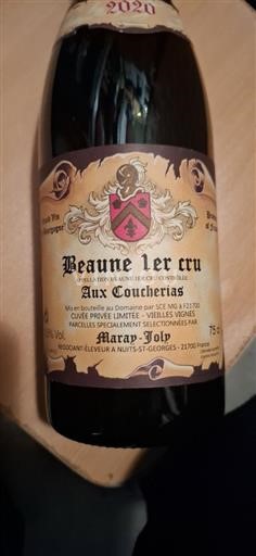 Borgoña Beaune Premier Cru Maray Joly Aux Coucherias 2020