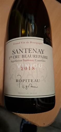 Bourgogne Santenay Premier Cru Ropiteau 2018