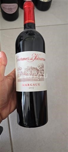 Bordeaux Margaux Charmes De Kirwan 2015