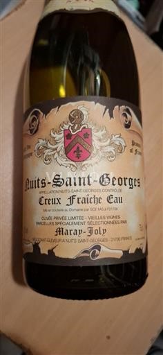 Bourgogne Nuits-saint-georges Grand Cru Maray Joly Creux Fraîche Eau 2012