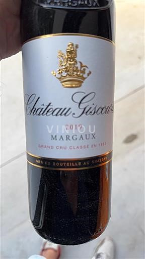 Bordeaux Margaux Grand Cru Château Giscours 2019