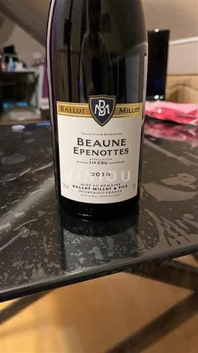 Borgoña Beaune Premier Cru Ballot Millot & Fils Epenottes 2018