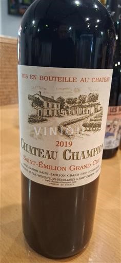 Bordeaux Saint-Émilion Grand Cru Grand Cru Château Champion 2019