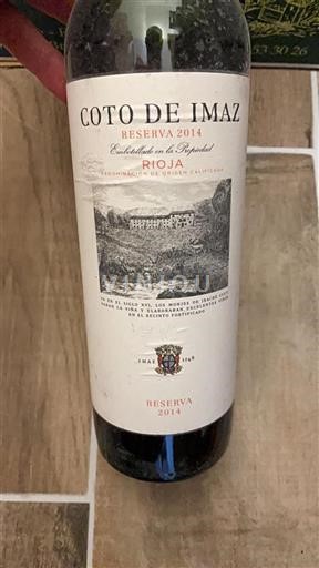 Rioja Coto de Imaz Reserva 2014