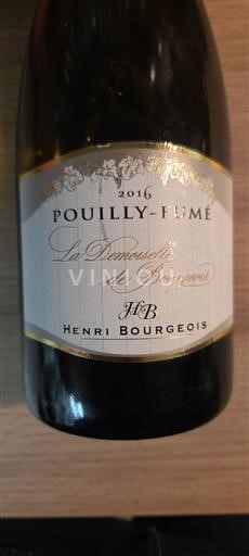 Vin Blanc sec La Demoiselle de Bourgeois Henri Bourgeois 2016 France Vallée de la Loire Pouilly-fumé AOC