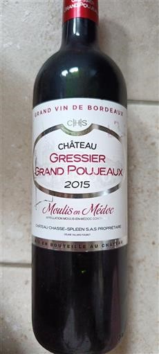 Bordeaux Moulis-en-Médoc Château Gressier Grand Poujeaux 2015