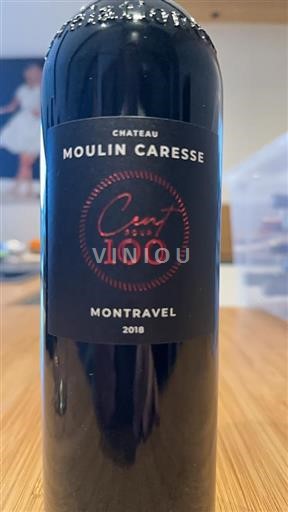 Sydväst Montravel Château Moulin Caresse Cent Pour 100 2018