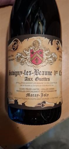 Bourgogne Savigny-lès-beaune Premier Cru Maray Joly Aux guettes 2017