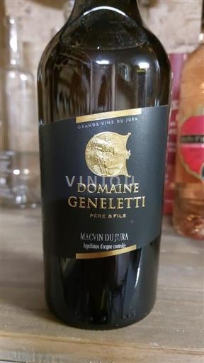 Jura Macvin of Jura Domaine Geneletti 2020