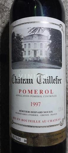Bordeaux Pomerol Château Taillefer 1997