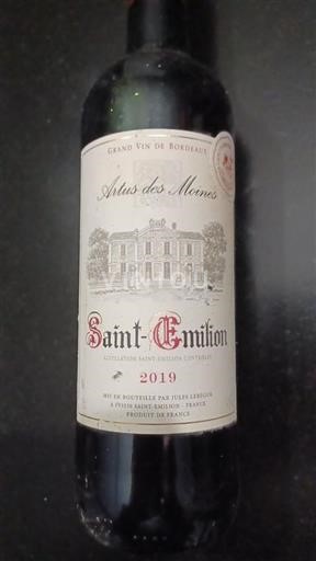 Bordeaux Saint-Émilion Artus Des Moines 2019