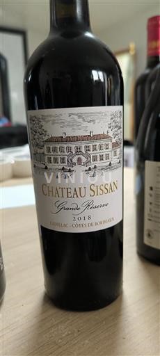 Bordéus Cadillac-Côtes-de-Bordéus Château Issan Grande Réserve 2018