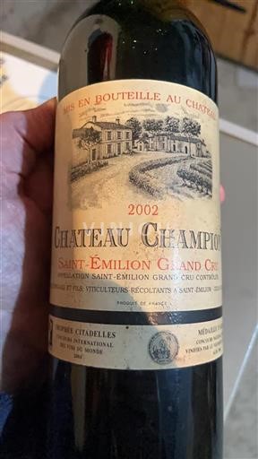 Bordeaux Saint-Émilion Grand Cru Grand Cru Château Champion 2002