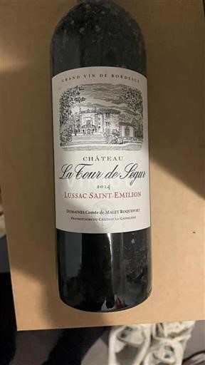 Bordeaux Lussac-saint-émilion Château La Tour De Segur 2014