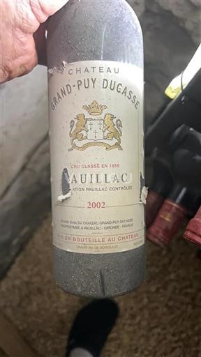 Bordeaux Pauillac Grand Cru Grandpuy Ducasse 2002
