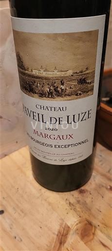 Bordeaux Margaux Château Paveil de Luze 2020