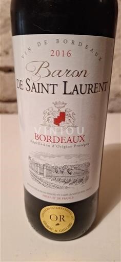 Bordeaux Baron de Saint Laurent 2016