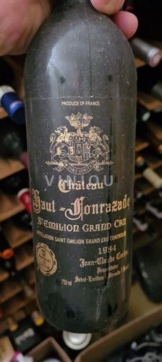 Bordeaux Saint-Émilion Grand Cru Grand Cru Château Haut Fonrazade 1984