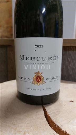 Bourgogne Mercurey Boisson Gerbeault Grand vin bourgogne 2022