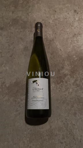 Alsacia Gewurztraminer Domaine L'école Côte de Rouffach 2020