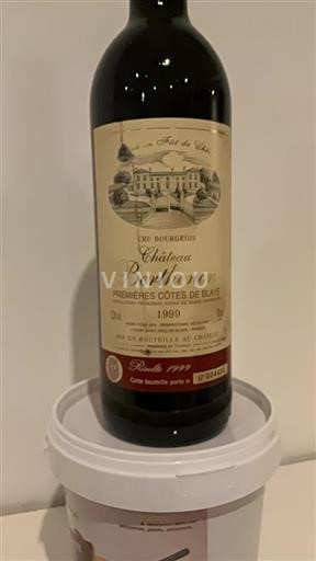 Bordeaux Blaye-côtes-de-bordeaux Château Berthenon 1999