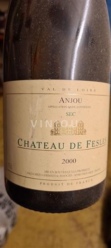 Údolí Loiry Anjou Château Fesles 2000