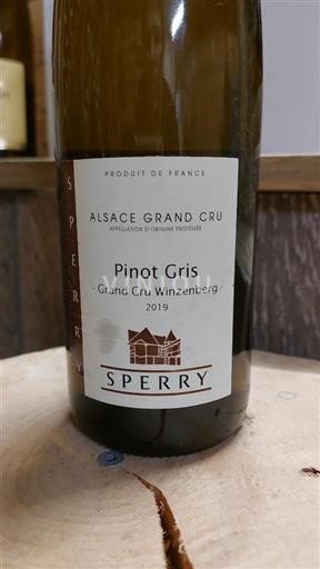 Alsacia Alsacia Gran Cru Sperry Pinot Gris 2019