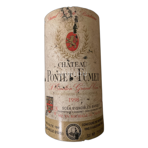 Bordeaux Saint-Émilion Grand Cru Château Pontet-Fumet 1998