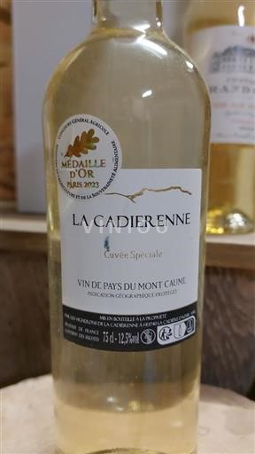 Vin Blanc sec Cuvée Spéciale La Cadierenne 2022 France Provence