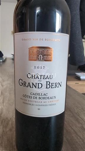 Bordeaux Cadillac Côtes de Bordeaux Château Grand Bern 2017