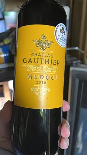 Bordeaux Médoc Château Gauthier 2016