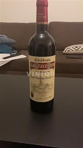 Bordeaux Saint-Émilion Grand Cru Château La Grâce Dieu Les Menuts 2016