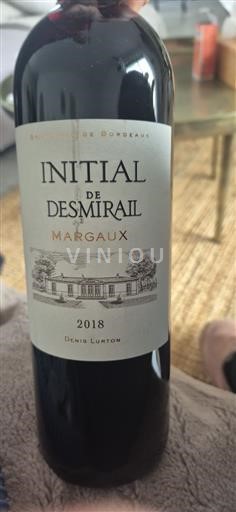 Bordeaux Margaux Château Desmirail Initial de Desmirail 2018