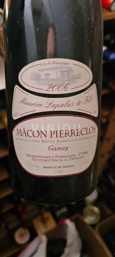 Bourgogne Mâcon og mâcon-landsbyer Grand Cru Maurice Lapalus & Fils 2006