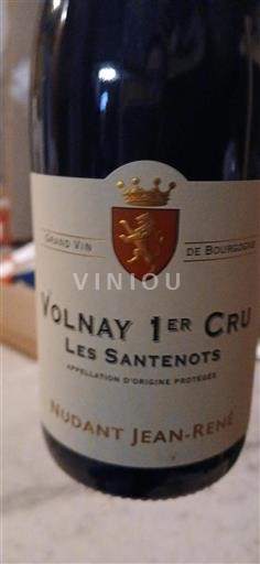 Burgundi Volnay Premier Cru Nudant Jeanrené Les Santenots 2020