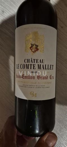 Bordeaux Saint-Émilion Grand Cru Château Le Comte Mallet 2019