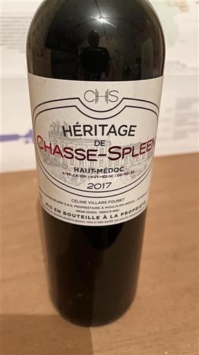 Bordeaux Haut-Médoc Château Chassespleen Héritage de Chasse-Spleen 2017